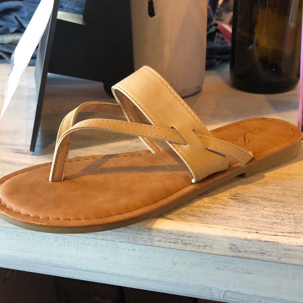 Beige sandals